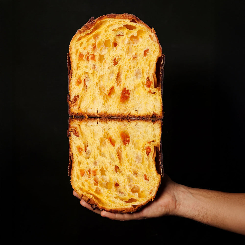 Panettone Artigianale Bergamotto Caramello e Albicocca 1KG
