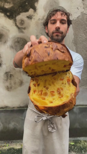 Panettone Artigianale Bergamotto Caramello e Albicocca 1KG